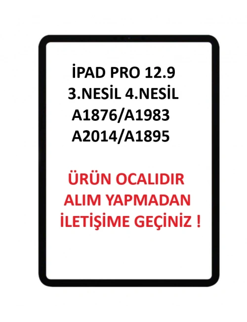 Apple iPad Pro 12.9 3.Nesil A1876 A1895 A1983 A2014 Ön Cam Lens