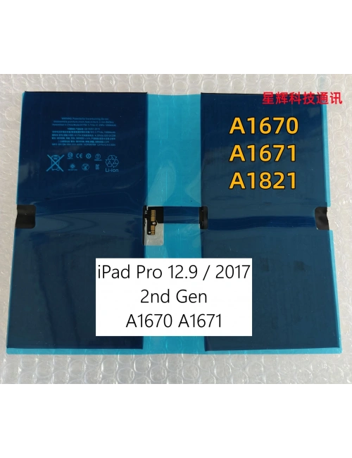 Apple iPad Pro 12.9 A1670 A1671 A1821 Pil Batarya