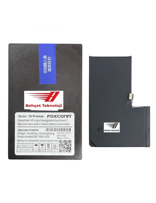 Apple iPhone 16 Pro Max Batarya Pil A++ Kalite Foxconn