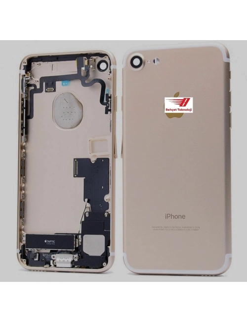 Apple iPhone 7 - 7G Arka Kasa Full Dolu Gold