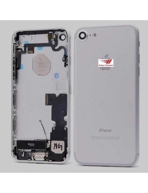 Apple iPhone 7 - 7G Arka Kasa Full Dolu Gümüş Silver