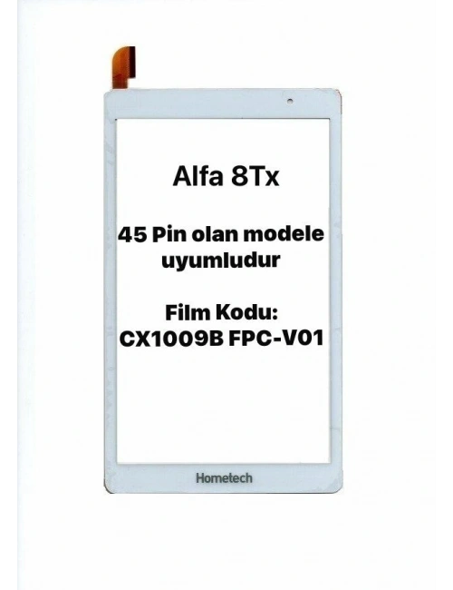 CX1009B FPC-V01 Flex Kodlu Tablet Dokunmatik