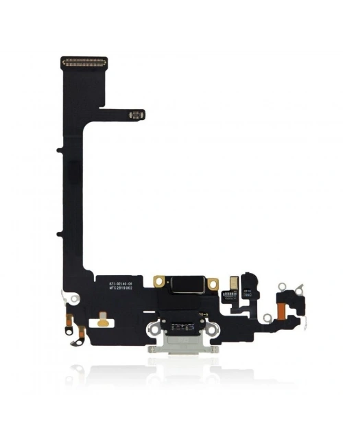 iPhone 11 Pro Şarj Soketi Kulaklık Mikrofon Filmi Flex Gümüş