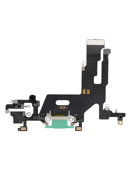 iPhone 11 Şarj Soketi Kulaklık Mikrofon Film Bordu Yeşil