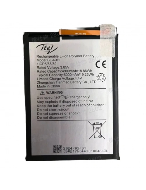 İtel S23 S665L Batarya Pil