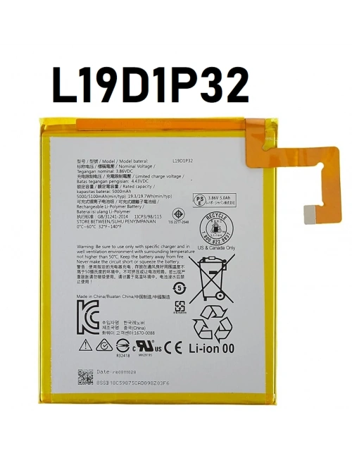 Lenovo  M10 TB-X306 X306F L19D1P32 Batarya Pil