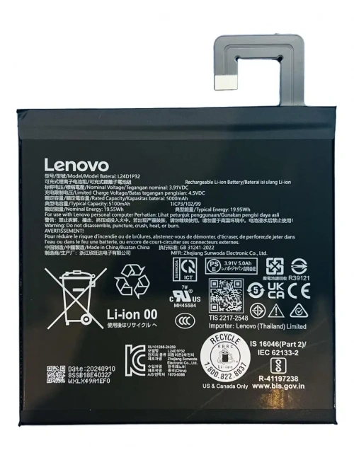 Lenovo Tab M10 TB311FU ZAEH0039TR Batarya Pil