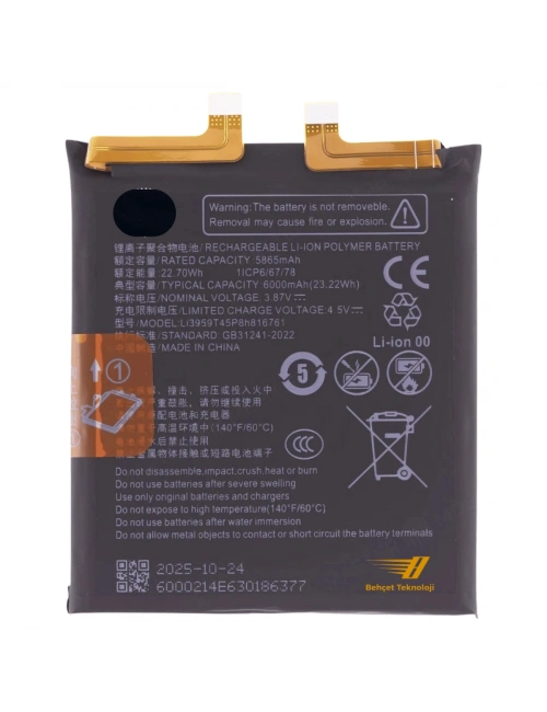 Li3959T45P8h816761 Kodlu Telefon Batarya Pil