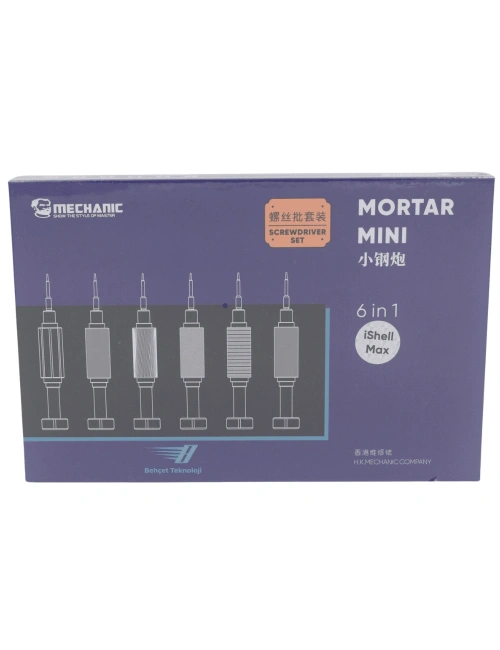 Mechanic Mortar Mini Tornavida Seti 6 in 1