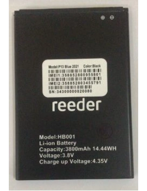 Reeder P13 Blue 2021 Batarya Pil