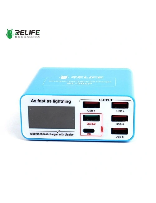 Relife RL-304P 6 Port Dijital Usb Test ve Şarj Cihazı