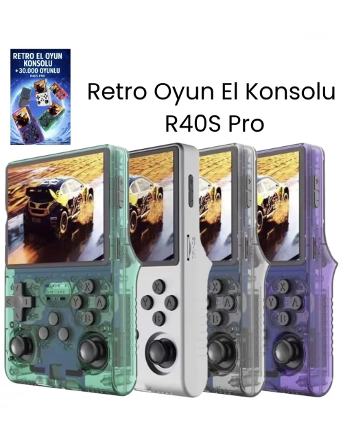 Retro R40S Pro El Oyun Konsolu – 30.000 Oyun