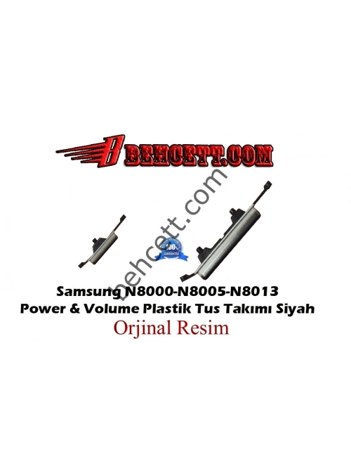 Samsung Galaxy Note GT-N8000 N8005 N8010 Power + Volume On Off Plastik Tuşu Siyah