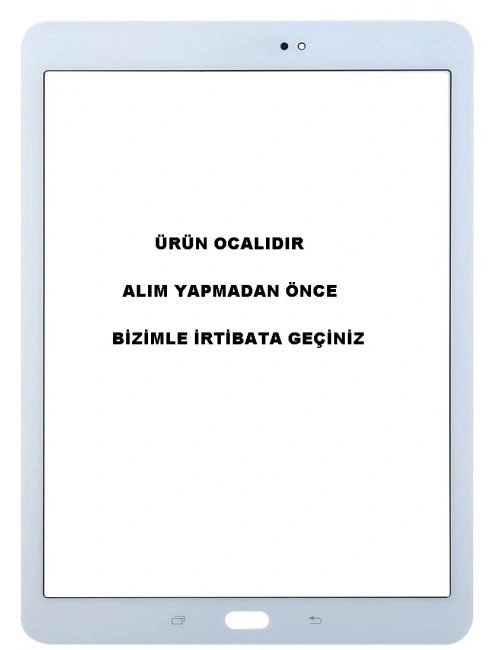 Samsung Galaxy Tab S2 9.7 SM-T810 T813 T817 T818  Dokunmatik Lens Beyaz