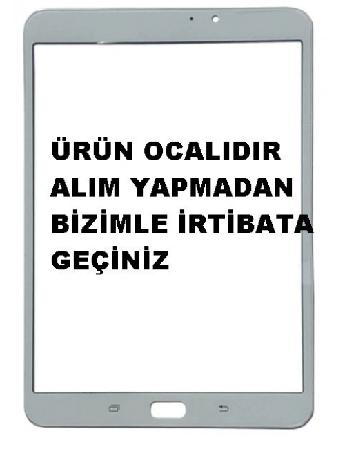 Samsung Galaxy Tab S2 T710 Dokunmatik Lens Beyaz