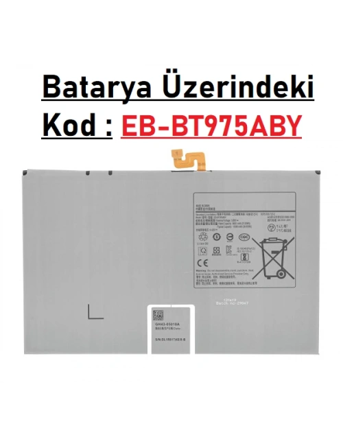 Samsung Galaxy Tab S7 FE SM-T730 T733 T736 T737 Batarya Pil