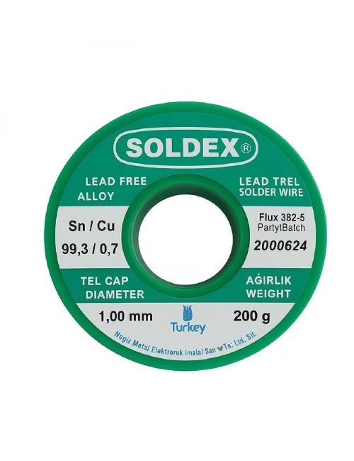 Soldex 1.0 Mm 200 Gr Kurşunsuz Lehim Teli