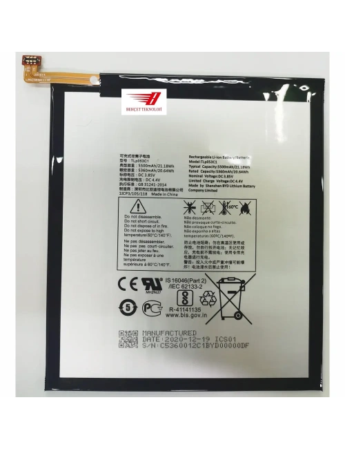 TCL Tab 10s Wifi 9081x TLp053C1 Batarya Pil