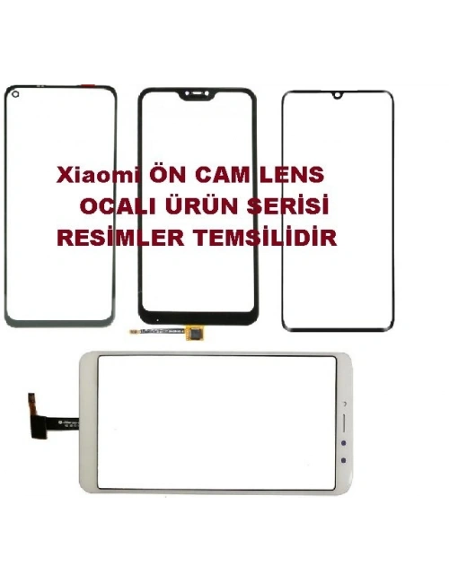 Xiaomi Mi 9 Lite Ocalı Ön Cam Lens Beyaz
