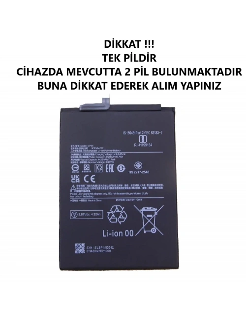 Xiaomi Pad 6 23043rp34g Xiaomi Pad 6 Pro Batarya Pil