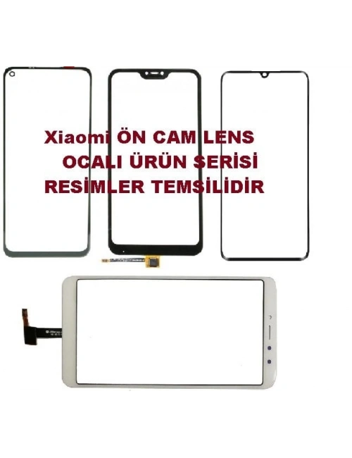 Xiaomi Redmi 8A Ocalı Ön Cam Lens Beyaz
