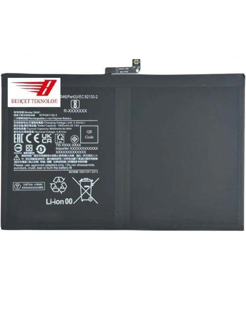 Xiaomi Redmi Pad 10.6 22081283G BN81 Batarya Pil