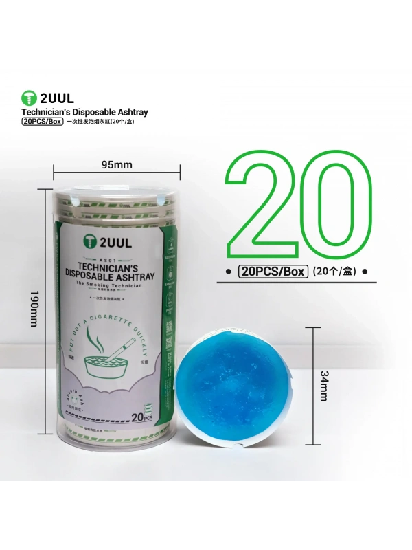 2UUL AS01 Teknisyenler İçin Tek Kullanımlık Küllük 20li