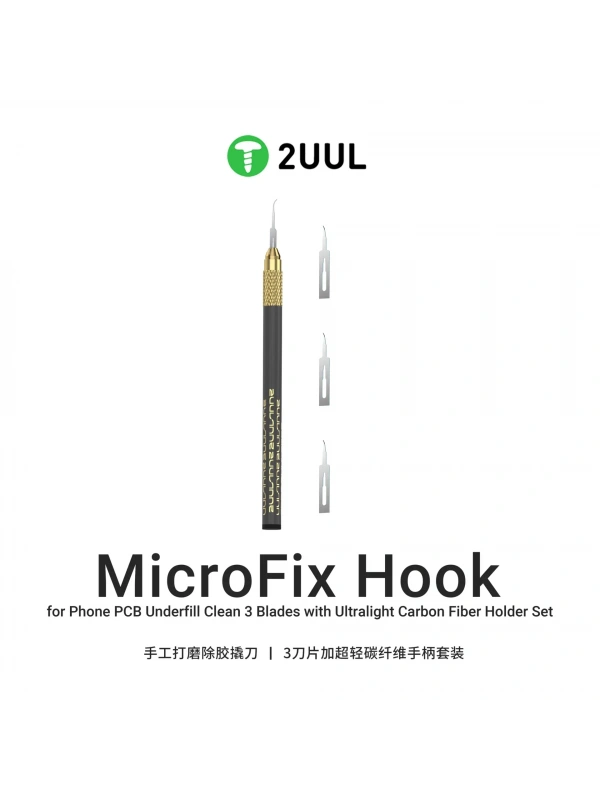 2UUL DA12 MicroFix 3 Bıçaklı Karbon Fiber Neşter Seti