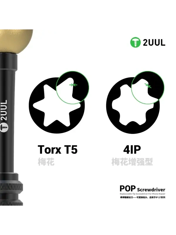 2UUL SD87 POP Değiştirilebilir Uçlu iPhone 17 Serisi Tornavida