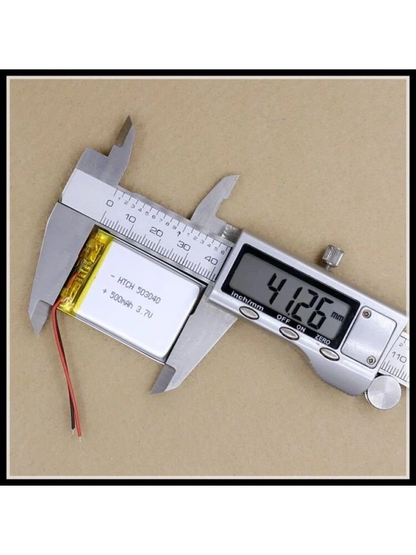 503040 3.7V 400MAH LİTYUM POLİMER PİL