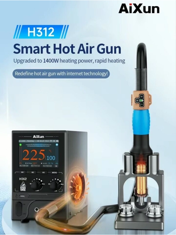 Aixun H312 1200 Watt Akıllı Sıcak Hava İstasyonu