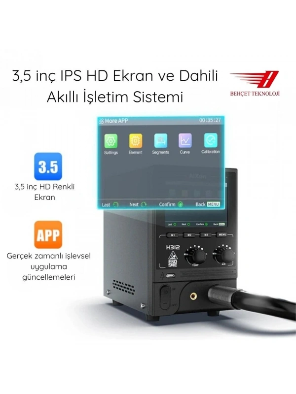 Aixun H312 1200 Watt Akıllı Sıcak Hava İstasyonu