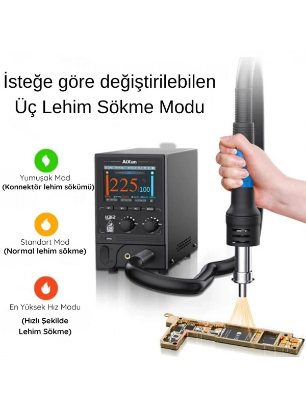 Aixun H312 1200 Watt Akıllı Sıcak Hava İstasyonu