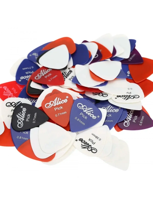 Alice AP-100P / 100 Adet Karışık Gitar Penası 0.58MM