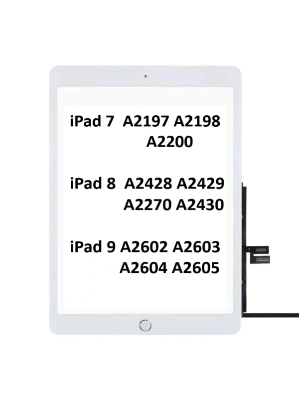 Apple iPad 9. Nesil A2602 A2603 A2604 A2605 Dokunmatik Tuşlu BEYAZ