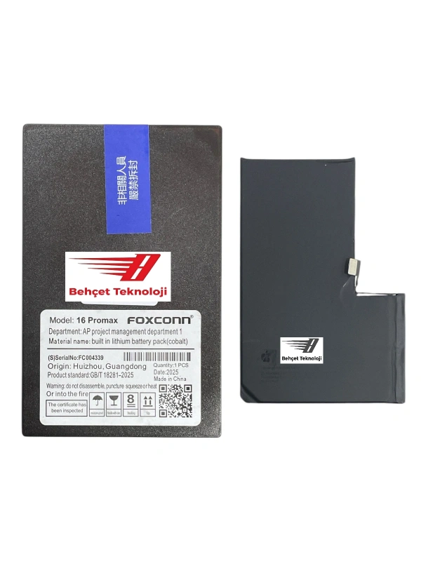 Apple iPhone 16 Pro Max Batarya Pil A++ Kalite Foxconn