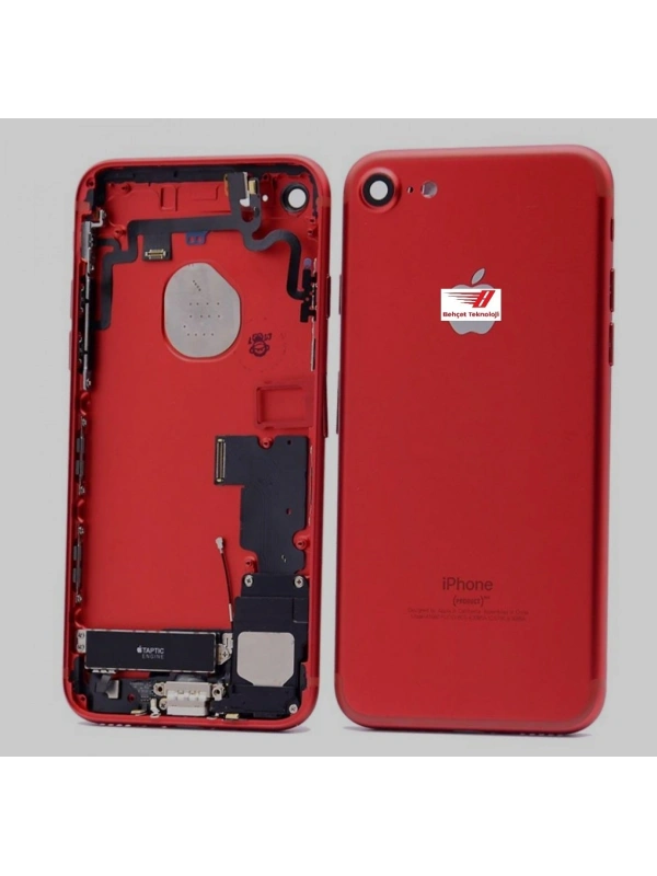 Apple iPhone 7 - 7G Arka Kasa Full Dolu Kırmızı