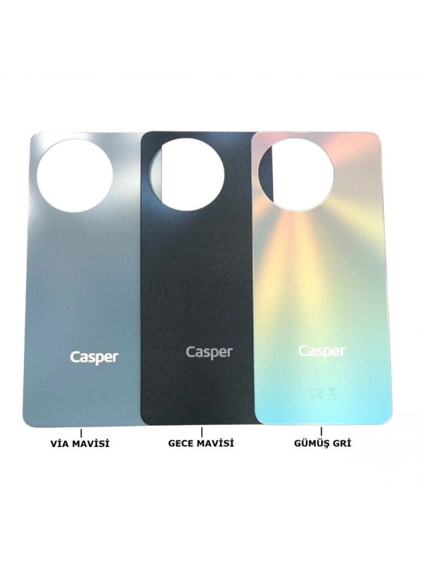Casper Via A40 Arka Kapak Pil Kapağı Gümüş Gri