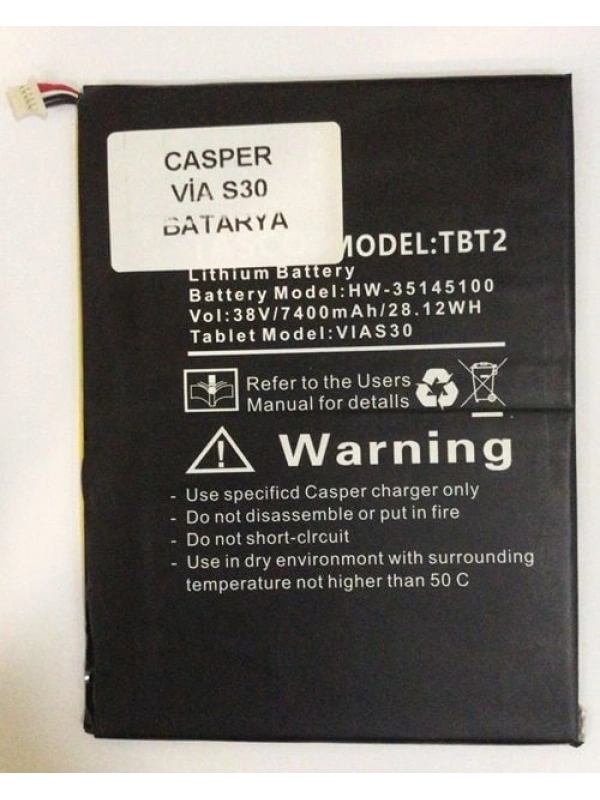 Casper Via L30 S30 Pil Batarya