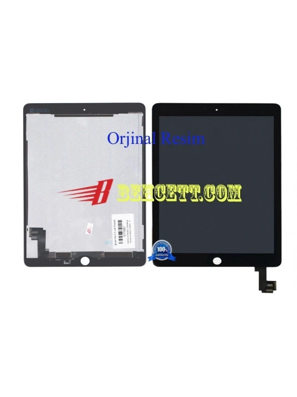iPad Air 2 A1566 Lcd Ekran  Dokunmatik Takım Siyah