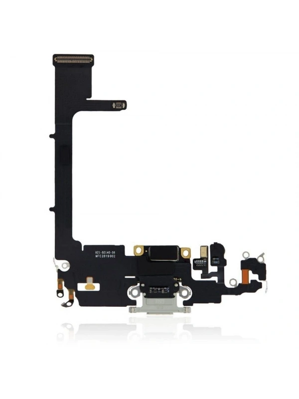 iPhone 11 Pro Şarj Soketi Kulaklık Mikrofon Filmi Flex Gümüş