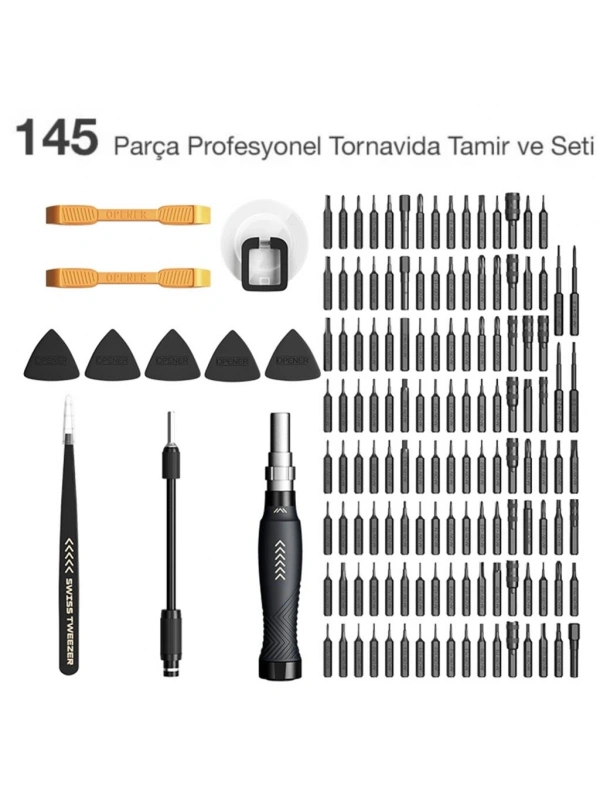 Jakemy JM-8183 145 Parça Tornavida ve Tamir Seti