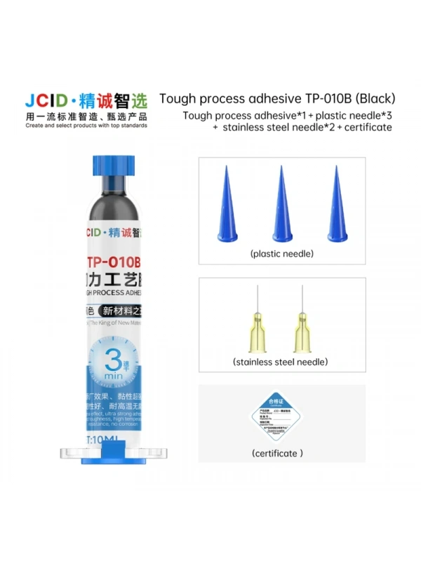 JCID TP-010T Güçlü Tutkal Yapıştırıcı Şeffaf 10ML