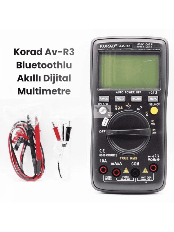 Korad AV-R3 Bluetoothlu Ölçü Aleti Dijital Multimetre