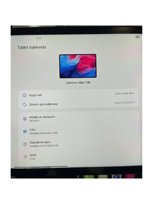Lenovo Tab K11 Gen 2 TB336FU / TB336ZU Lcd Ekran Dokunmatik Takım