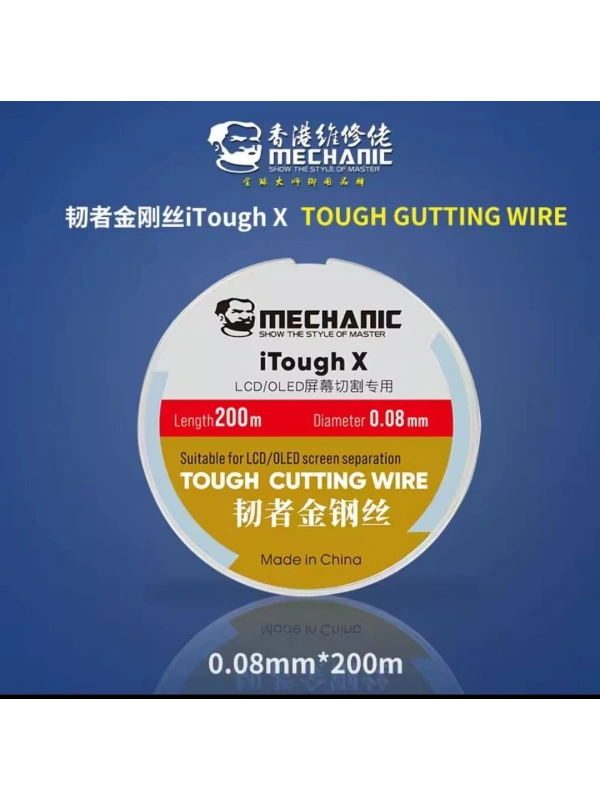 Mechanic iTough X Cam Kesme Teli - Ekran Kesme Teli 200m 0.08 mm