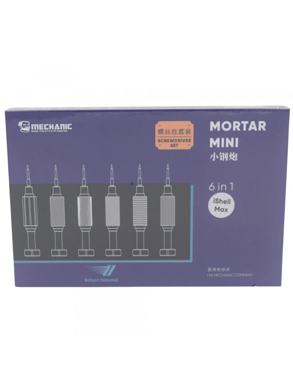 Mechanic Mortar Mini Tornavida Seti 6 in 1
