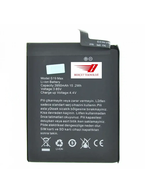 Reeder S19 Max Batarya Pil