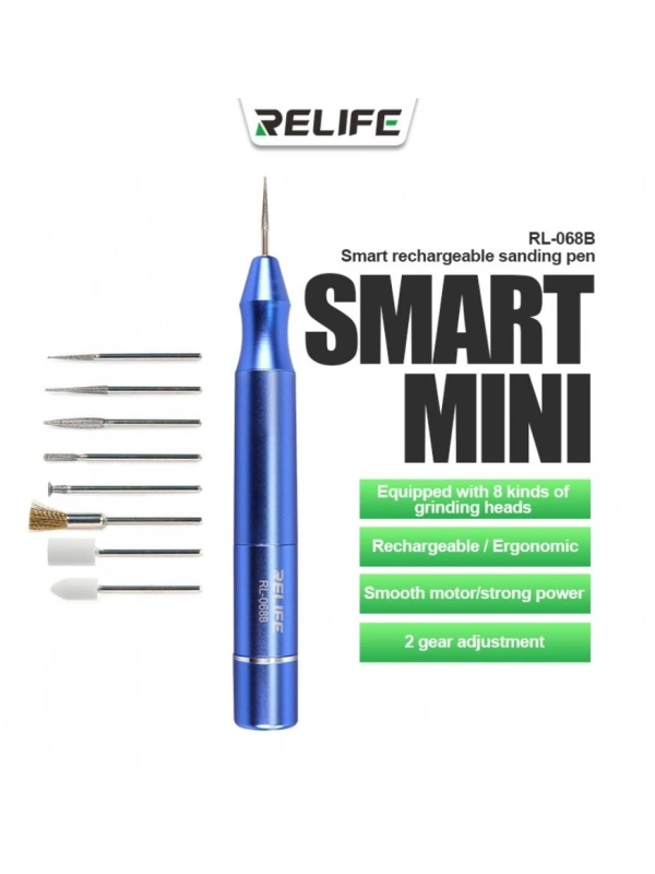 Relife RL-068B Akıllı Şarj Edilebilir Mini Zımpara Taşlama Cihazı