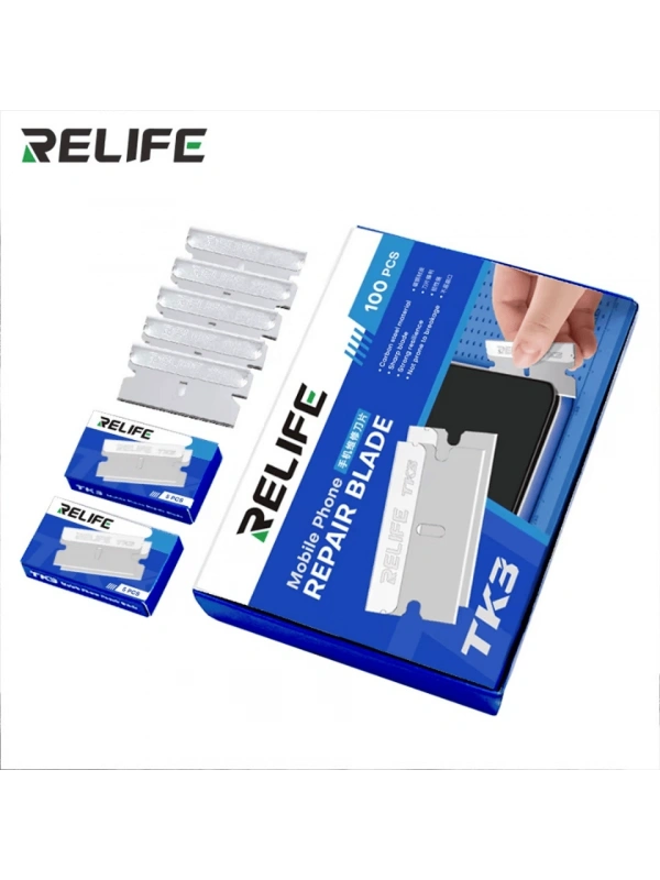 Relife TK3 Cep Telefonu Ekran Sökme / Yapıştırıcı Sökme Bıçak 100lü